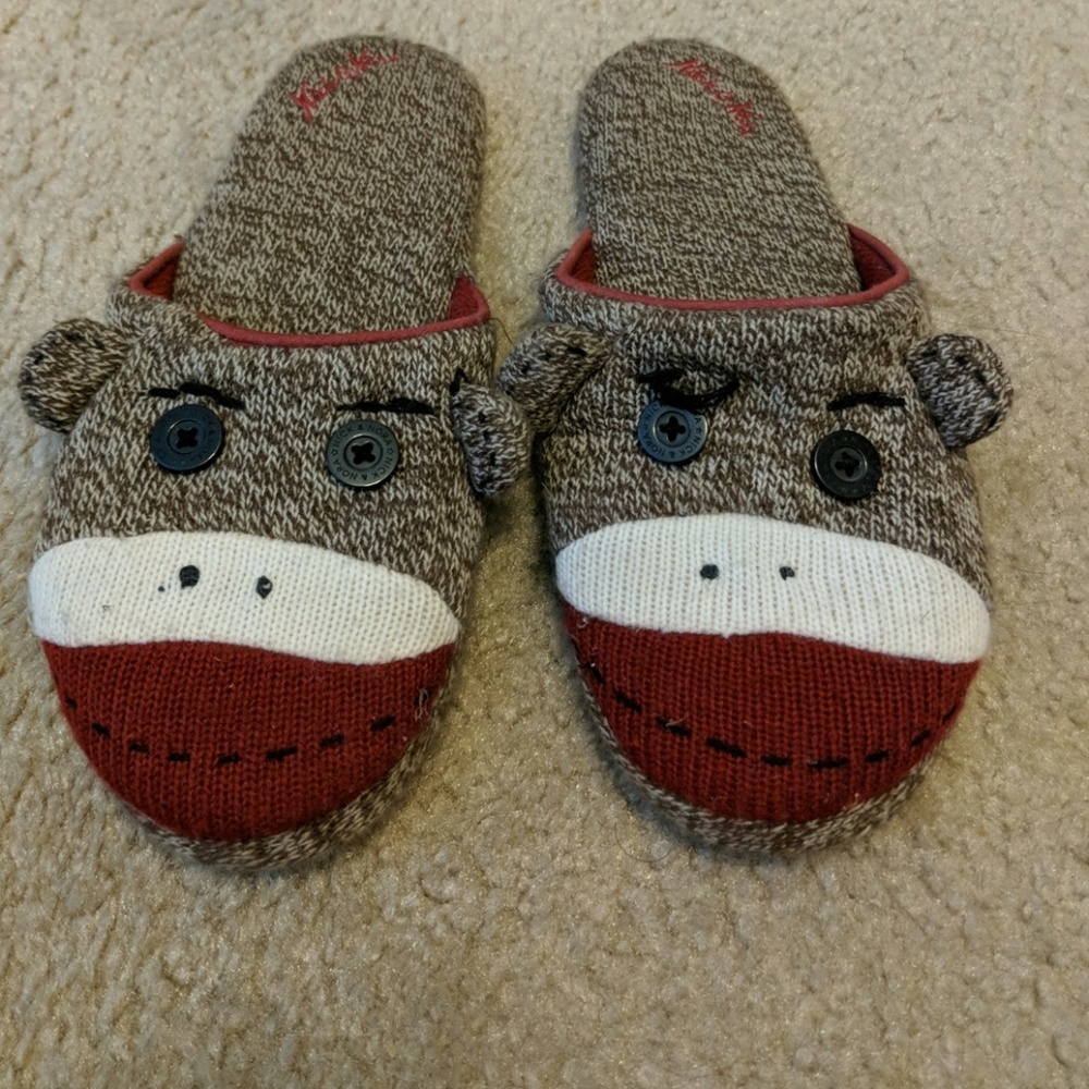 Sock Monkey Slippers